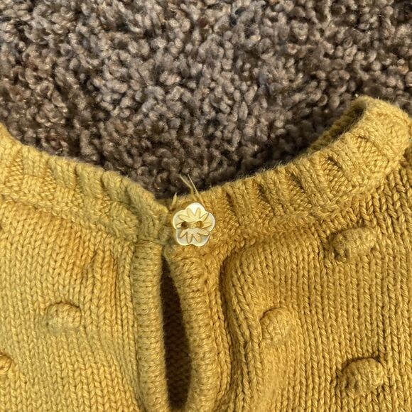 Cupcakes & Cashmere Knit Dress Girls 6-9 M Floral Bottom W Slip - Picture 7 of 11